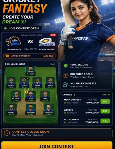 Hero11 (hero 11) fantasy cricket & matchday visual 3